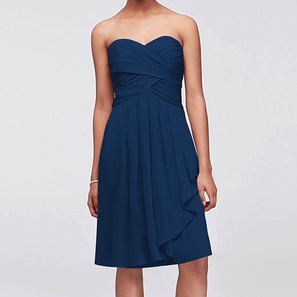 Navy Blue Bridesmaid or Formal Dress